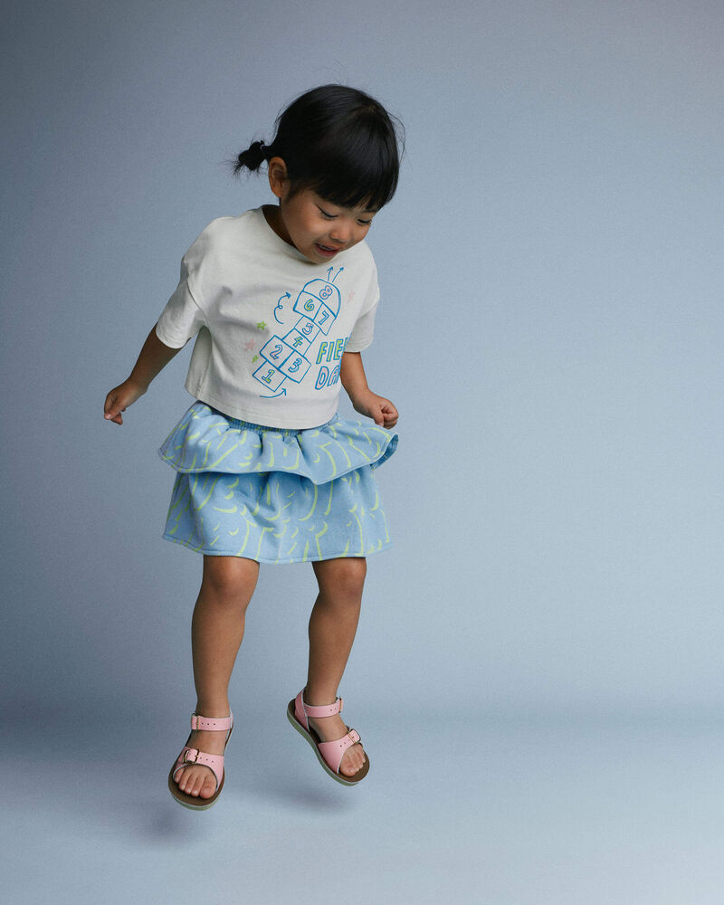 Tout-petit fille - Haut &agrave; imprim&eacute; de marelle &laquo;Field Day&raquo; - Cr&egrave;me, image 1 sur 6 diapositives