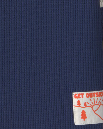 Toddler Boy Thermal Long-Sleeve T-Shirt - Navy Blue, 