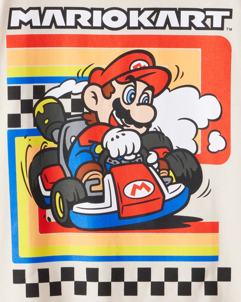Boys Mario Kart ™ Short-Sleeve Graphic Tee - Cream, image 2 of 2 slides