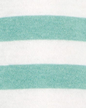 Baby Striped Woven Short-Sleeve Tee, 