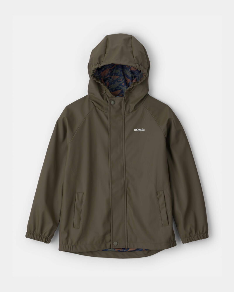 Boys Kombi Drop Waterproof Rain Jacket - Green, image 1 of 4 slides
