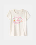Toddler Girl 'Picky Eater' Graphic Tee - Cream, image 1 of 3 slides