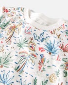 Toddler Organic Cotton Pyjamas in Tropical Print, image 2 of 3 slides