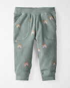 Baby Organic Cotton Waffle Knit Set in Magical Rainbow Print, image 2 of 7 slides