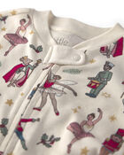 Baby Organic Cotton Sleeper in Nutcracker, image 3 of 5 slides