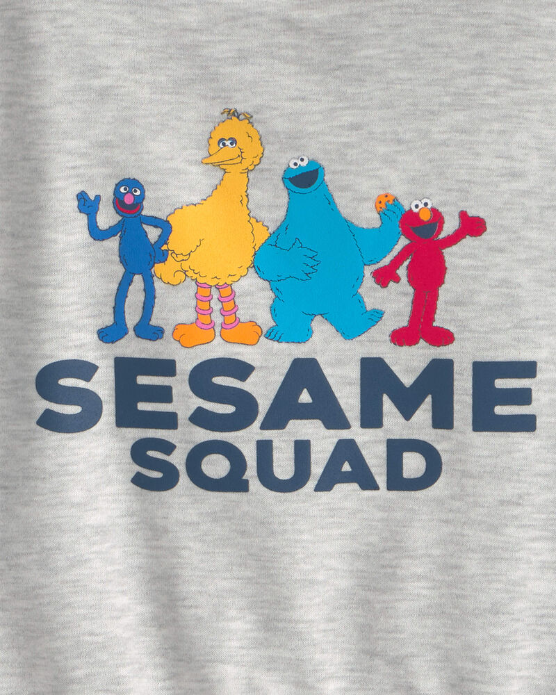Toddler Boy 2-Piece Sesame Street&trade; Long-Sleeve Hoodie & Pant Set - Grey, image 3 of 3 slides