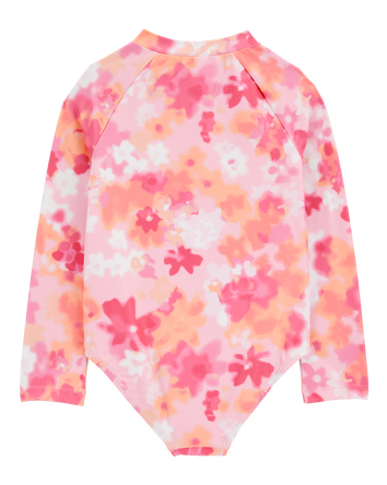 Toddler 1-Piece Floral Rashguard, 