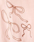 Toddler Bow Short-Sleeve Graphic Tee - Pink, image 2 of 4 slides