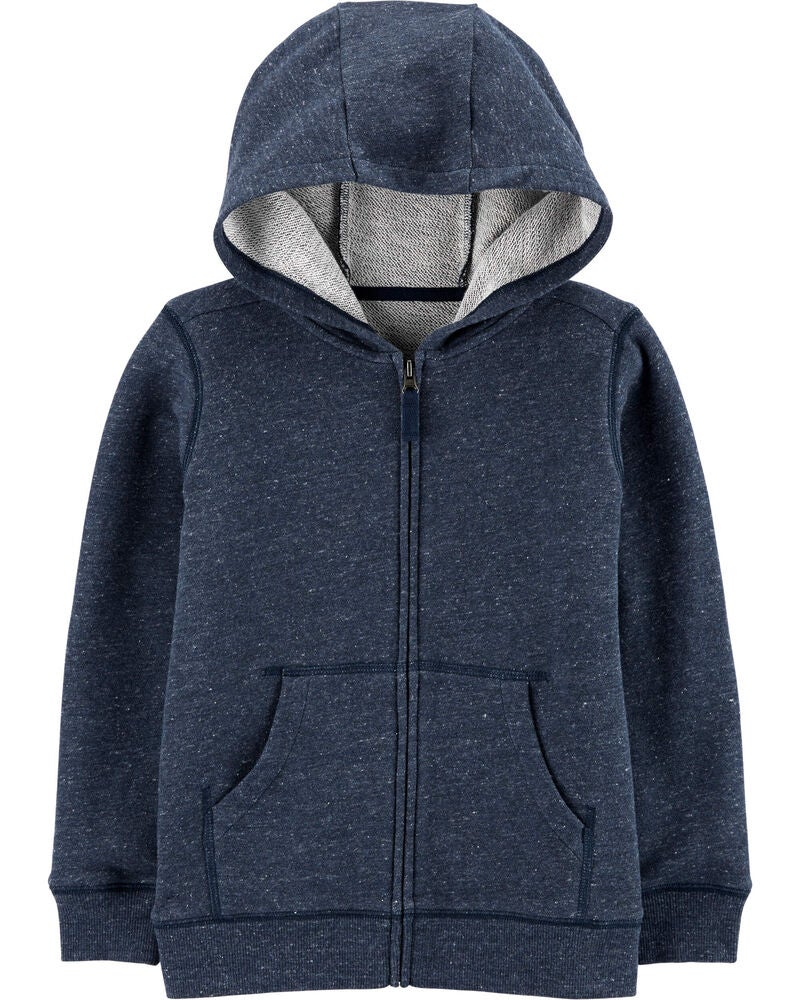 Kid Zip-Up French Terry Hoodie, image 1 of 2 slides