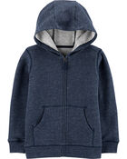 Kid Zip-Up French Terry Hoodie, image 1 of 2 slides