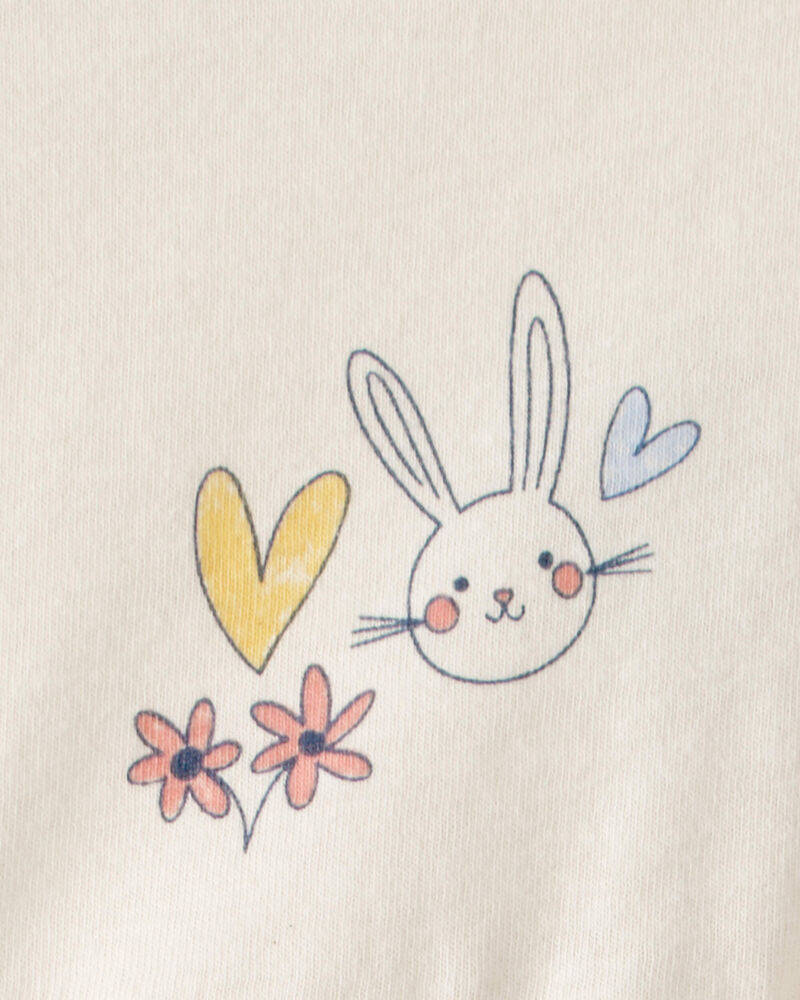 Toddler Girl Easter Bunny Short-Sleeve Dress - Cream, image 3 of 4 slides