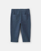 Baby Girl Knit Denim Pants - Indigo, image 2 of 4 slides