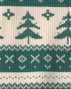 B&eacute;b&eacute; - Grenouill&egrave;re en tricot gaufr&eacute; fait avec du coton biologique &agrave; motif jacquard, image 2 sur 4 diapositives