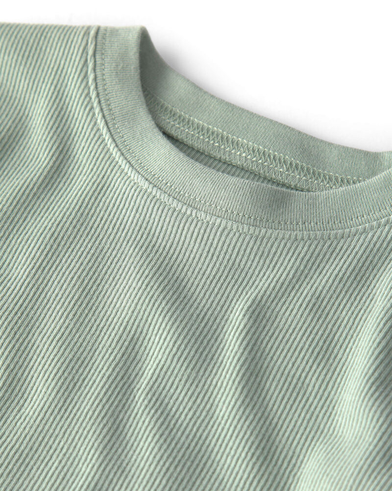 Kids 2-Piece Long-Sleeve Pyjama Set in Green, image 2 of 4 slides