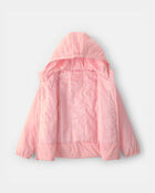 Filles - Blouson p&eacute;plum d&rsquo;&eacute;paisseur moyenne - Rose, image 2 sur 3 diapositives
