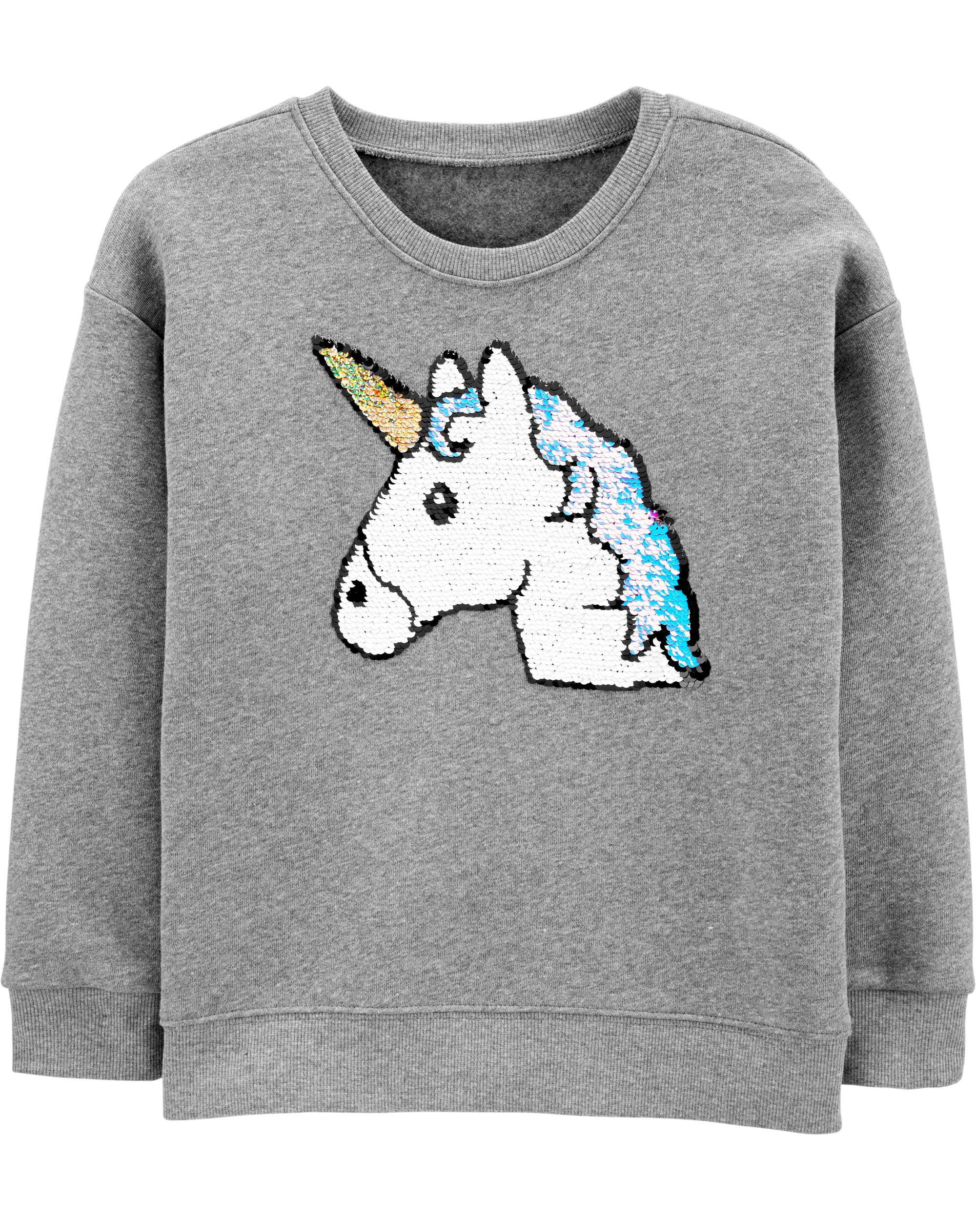 flip sequin sweatshirt