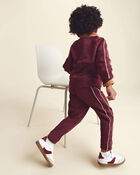 Pantalon de jogging en jersey bouclette &laquo;Play&raquo; pour tout-petit - Bourgogne, image 3 sur 7 diapositives