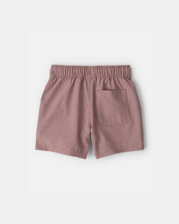 Baby Boy Woven Pocket Shorts - Brown, 
