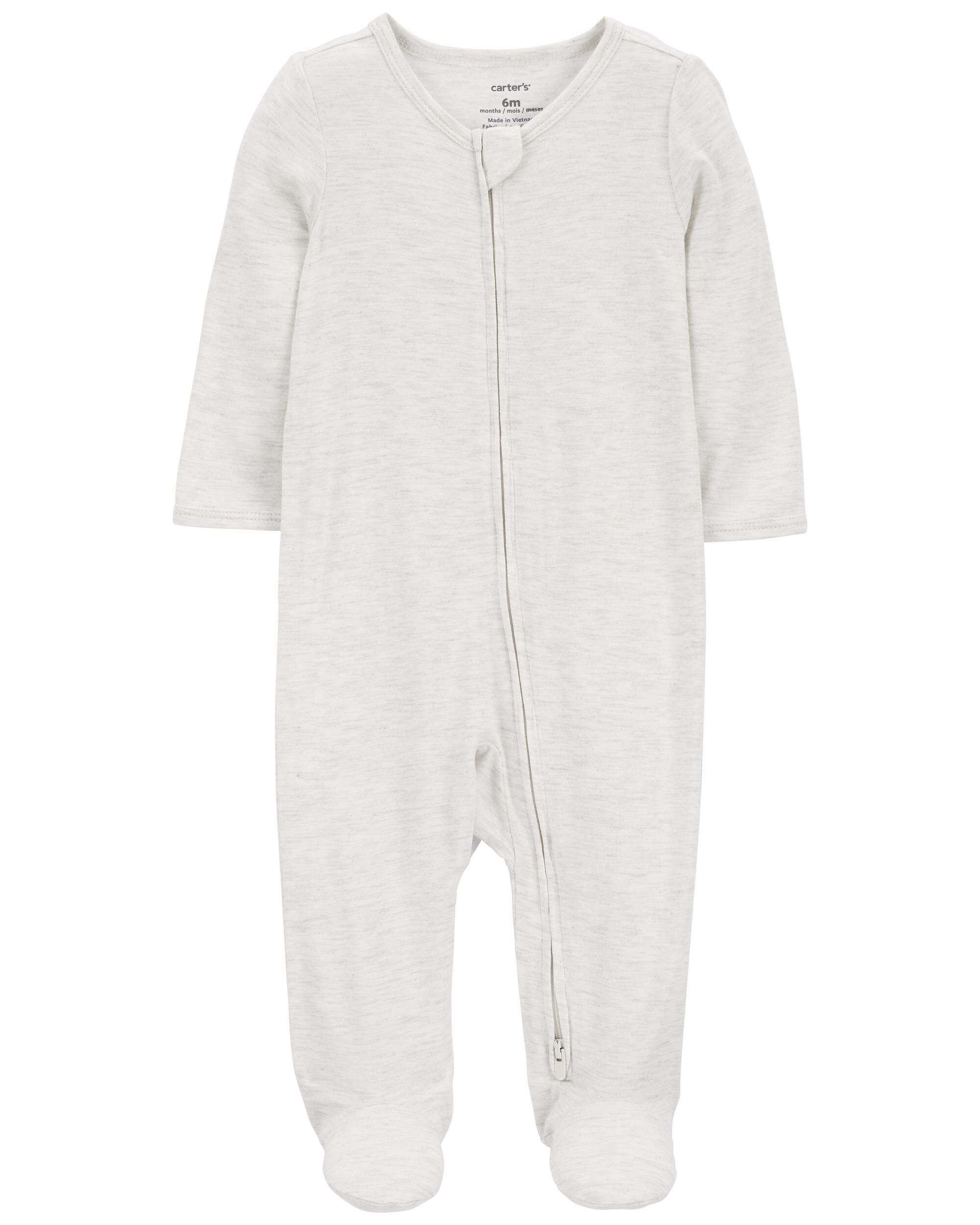 Baby Girls Baby Zip Up PurelySoft Sleeper Pyjamas 6M