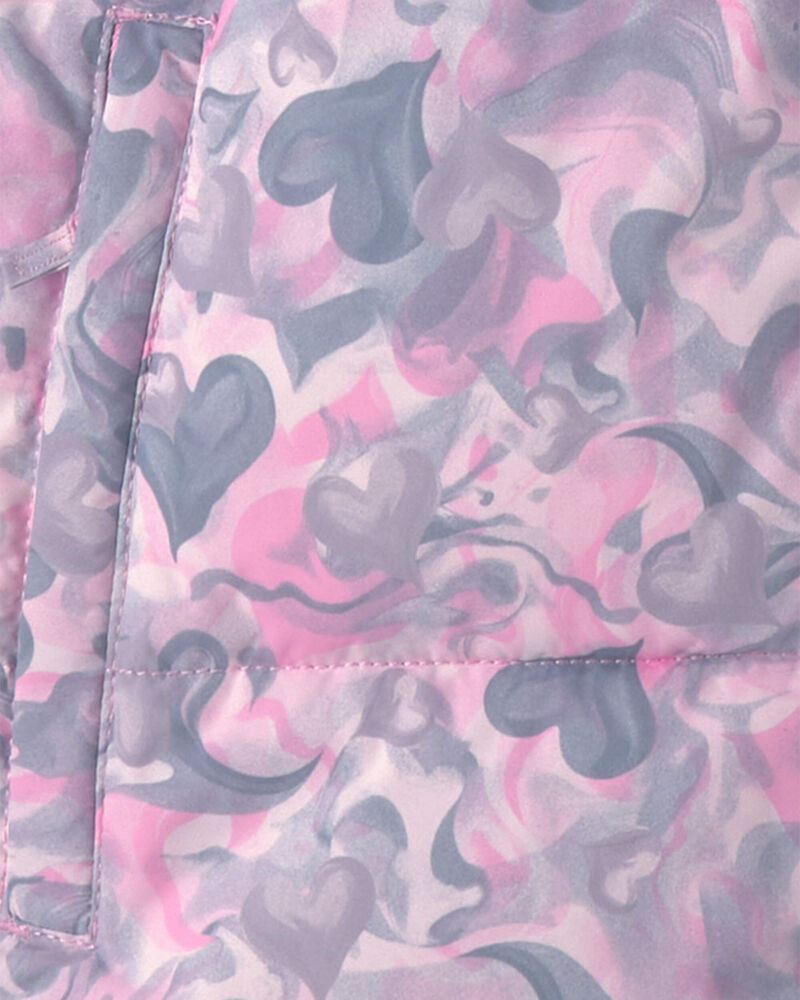 Girls 2 Piece Puffer Snowsuit- Pink, image 6 of 13 slides
