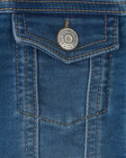 Toute-petit fille - Blouson en denim &agrave; appliqu&eacute; d&rsquo;ourson &ndash; D&eacute;lav&eacute; moyen, image 4 sur 5 diapositives
