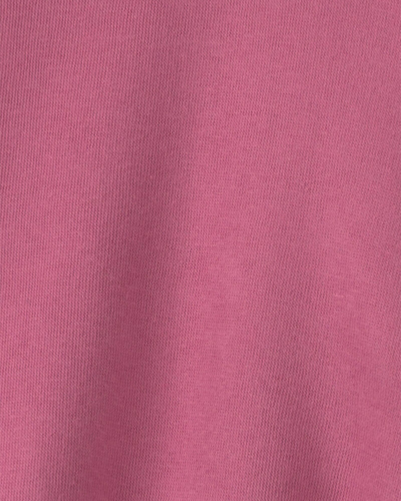 Girls 'Thriving' Fleece Zip-Up Hoodie - Pink, image 3 of 4 slides