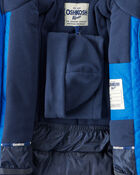 Boys 2-Piece Taslan Color Block Snowsuit Set - Blue, image 4 of 13 slides