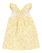 Baby Floral Flutter Dress -  Yellow, image 2 of 4 slides