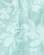 Kid Floral Golf Skort - Blue, image 3 of 4 slides
