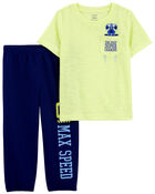 Toddler 2-Piece Racing Loose Fit Pyjamas, image 1 of 5 slides