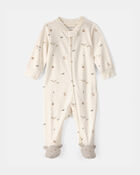 Baby Easter Bunny 100% Cotton Sleeper -Cream, image 1 of 5 slides