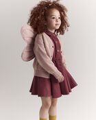 Tout-petit fille - Ailes de d&eacute;guisement &agrave; motif arc-en-ciel - Rose p&acirc;le, image 6 sur 8 diapositives