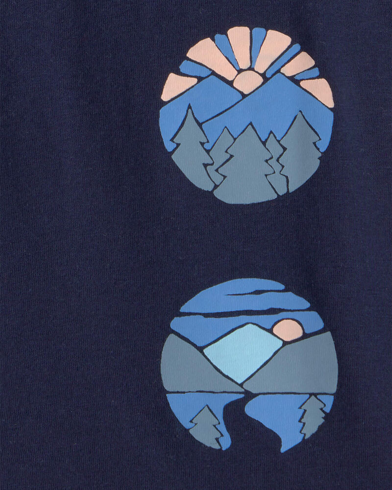 Toddler Boy Mountainscape Graphic Tee - Blue, image 2 of 3 slides