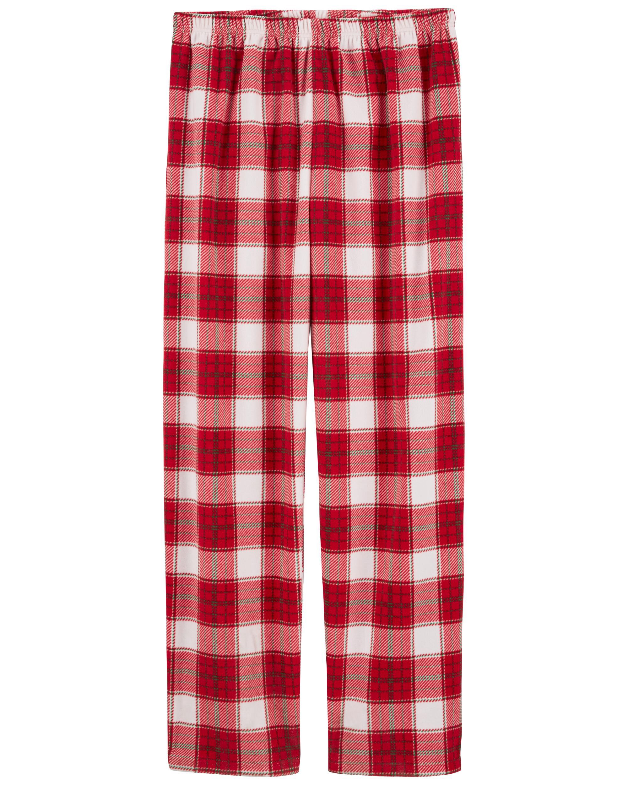 Kids red plaid pajama online pants