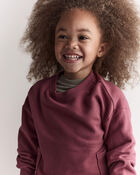Toddler Otter Sweatshirt™ with Pockets - Burgundy, image 4 of 6 slides