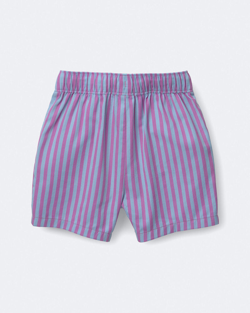 Toddler Boy Playground Shorts in Stripes - Blue/Purple, image 6 of 7 slides