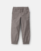 Boys Twill Joggers - gray, image 1 of 5 slides