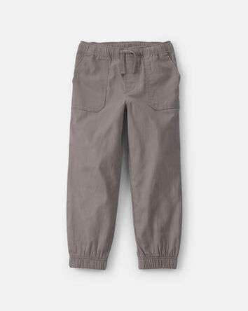 Boys Twill Joggers - gray, 