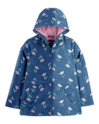 Kid Colour Changing Rain Jacket - Navy, image 2 of 6 slides