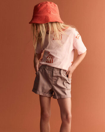 Toddler Girl Mom Short - Mauve, 
