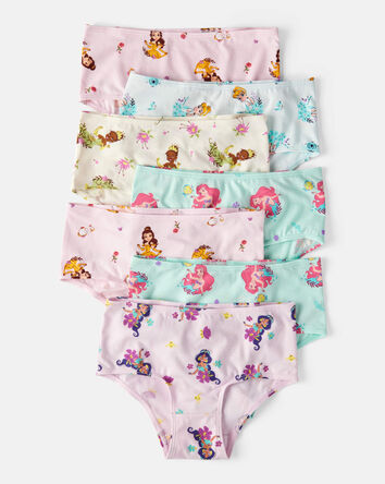 Girls 7-Pack Disney&copy; Princess Brief Underwear, 