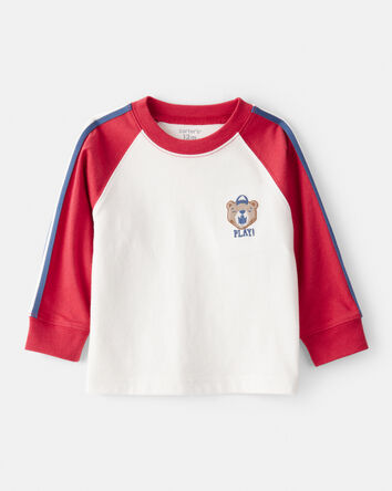 Baby Boy Play Long-Sleeve Tee - White, 