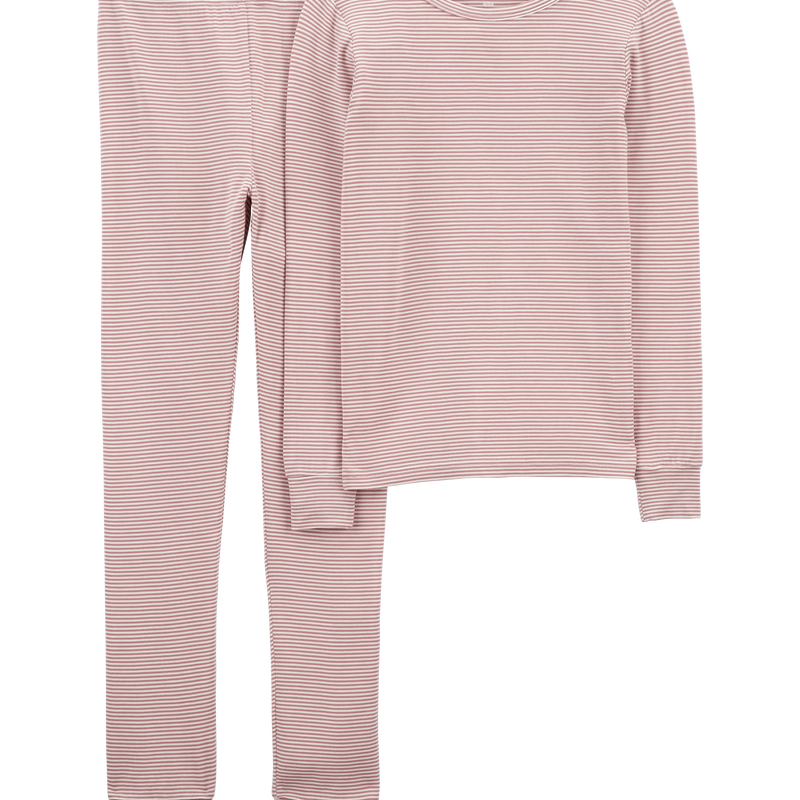 Pink Kid 2 Piece Striped PurelySoft Pyjamas Carter s Oshkosh Canada