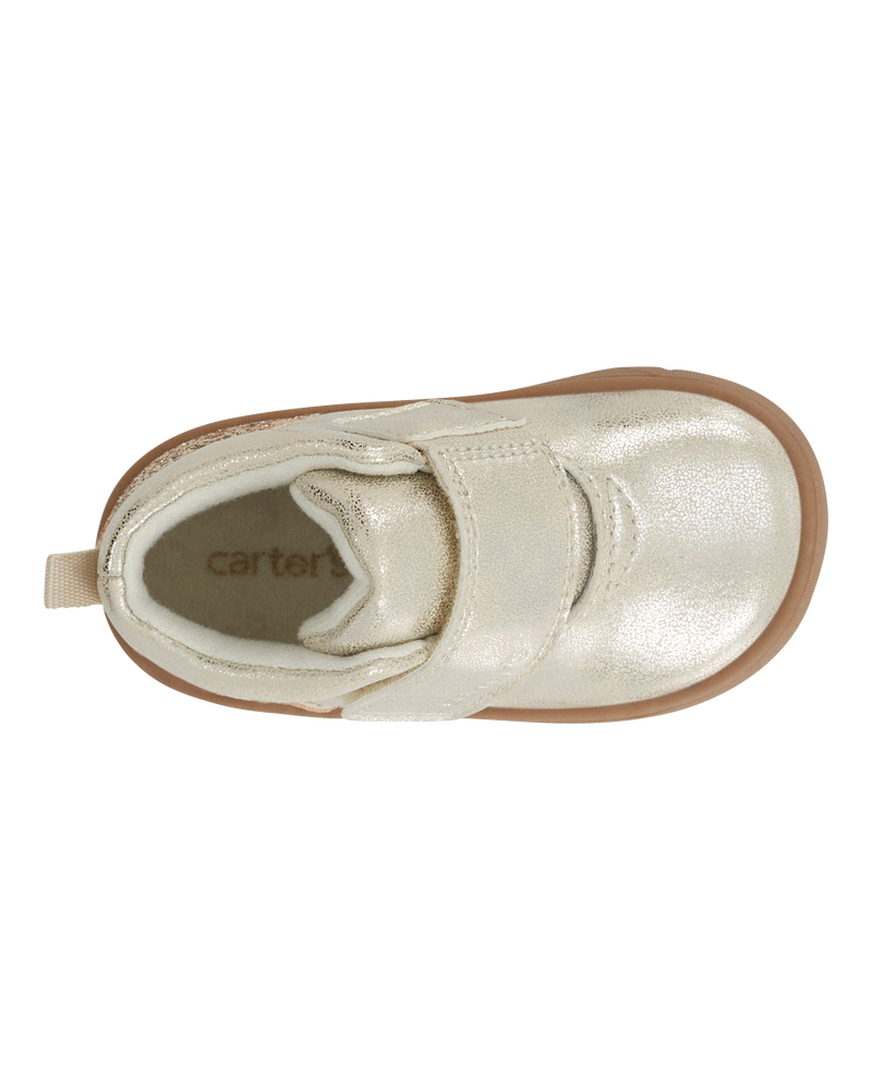  Every Step® First Walker Sparkle High Top Boots - Silver, image 4 of 7 slides