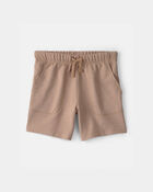 Gar&ccedil;ons - Shorts en Jersey bouclette - Brun, image 1 sur 3 diapositives