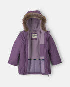 Toddler Girl Winter Parka- Purple, image 2 of 3 slides