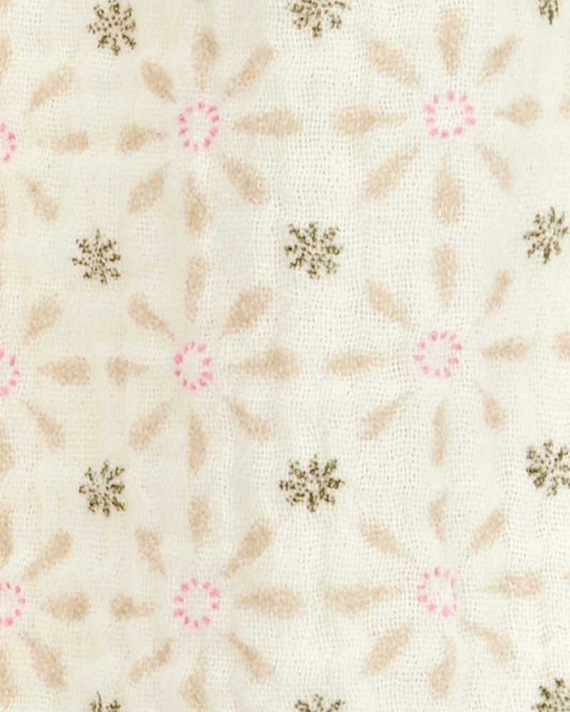 Toddler Floral Sleeveless Tank - Ivory, image 2 of 3 slides