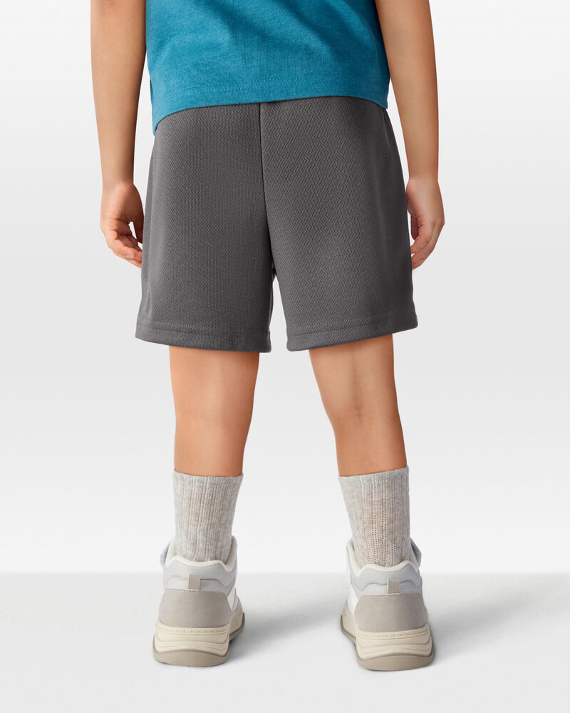 Toddler Boy Active Mesh Shorts - Grey, image 3 of 6 slides