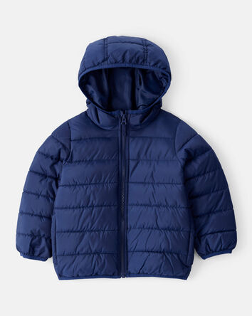 Tout-petit - Blouson matelassé à capuchon - Bleu marine, 