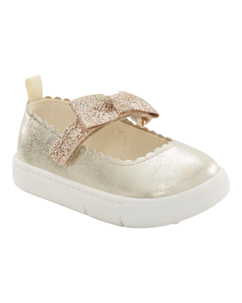  Every Step® First Walker Mary Jane Shoes - Gold, image 1 of 7 slides